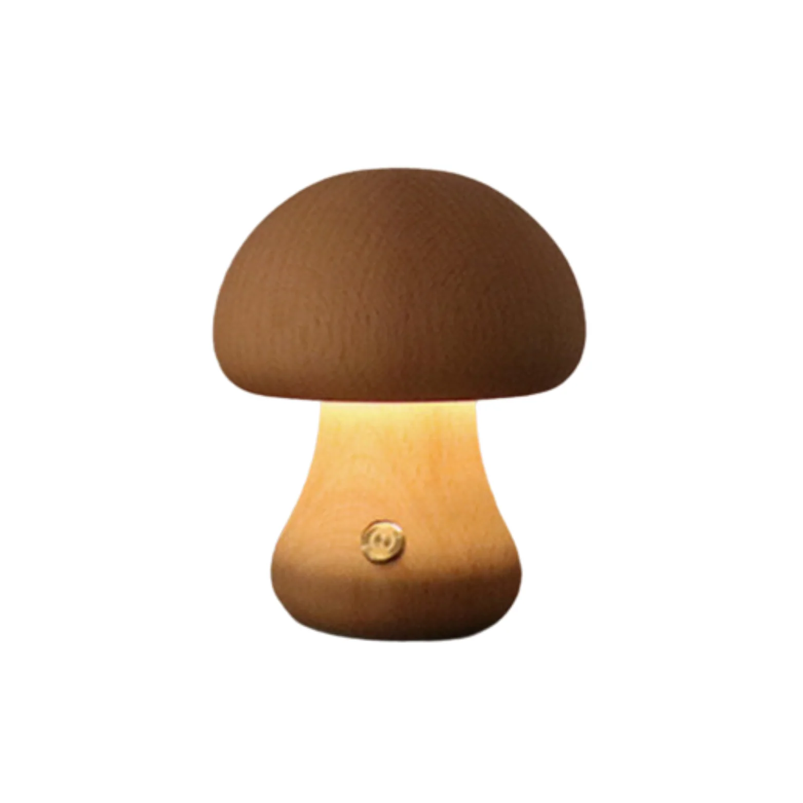 Holz Vintage Pilz Tischlampe - Image 19