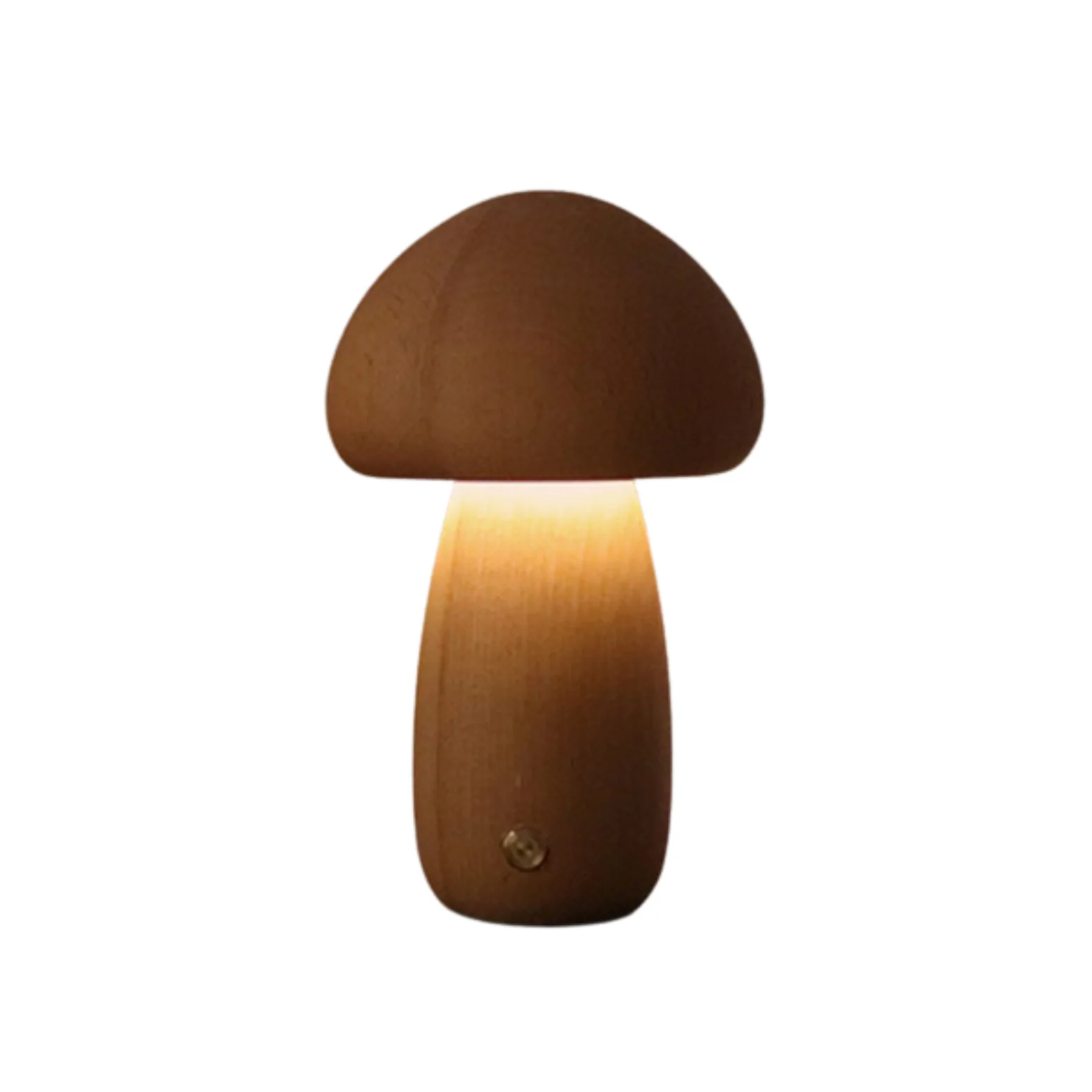 Holz Vintage Pilz Tischlampe - Image 21