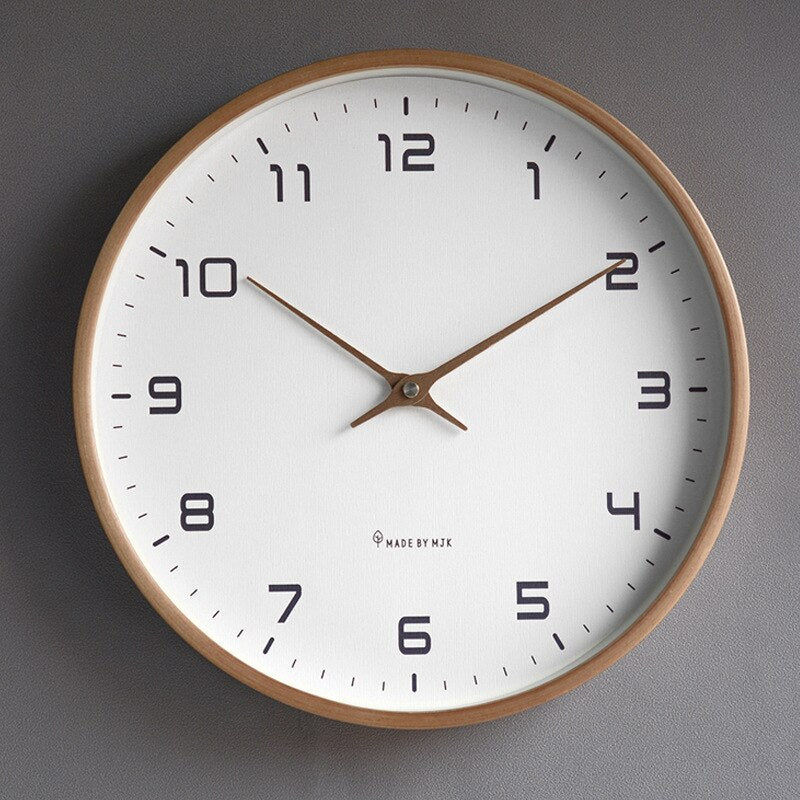 Stilvolle skandinavische Holz-Wanduhr - Image 4