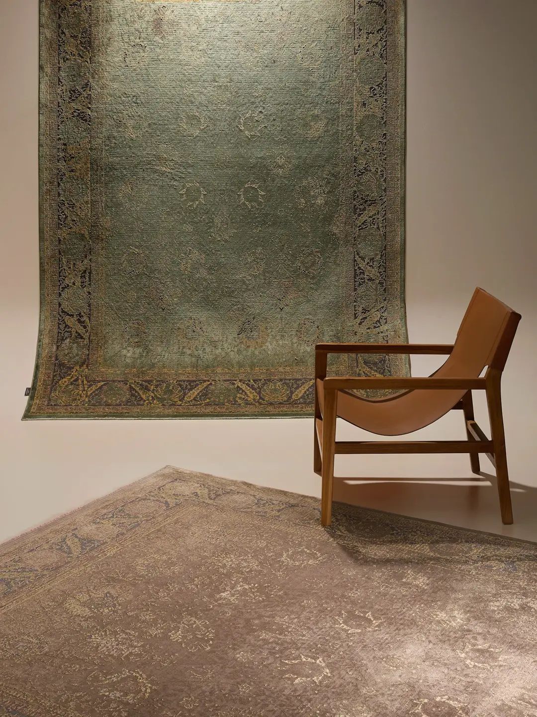 Blauer Vintage Teppich Wohnzimmer - Image 5